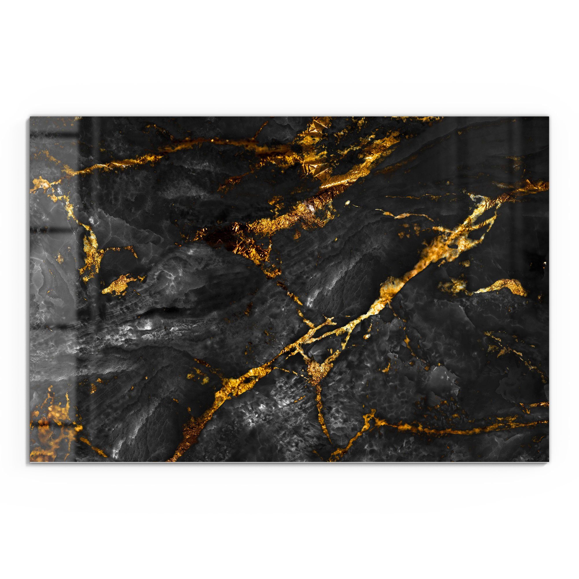 DEQORI Glasbild 'Veredelter Naturstein', 'Veredelter Naturstein', günstig online kaufen