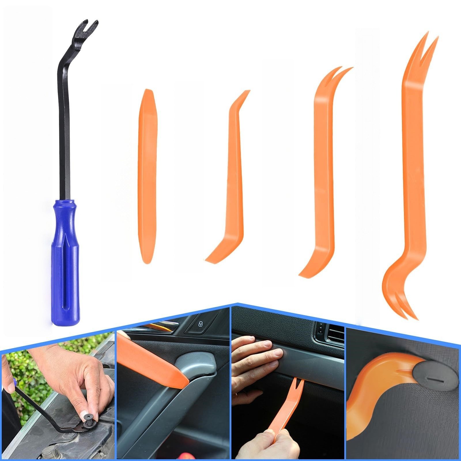 FOUORTUNATE-BEE Reparatur-Set 12-teiliges Hebelwerkzeug-Set für Auto-Innenverkleidung, 12-St.
