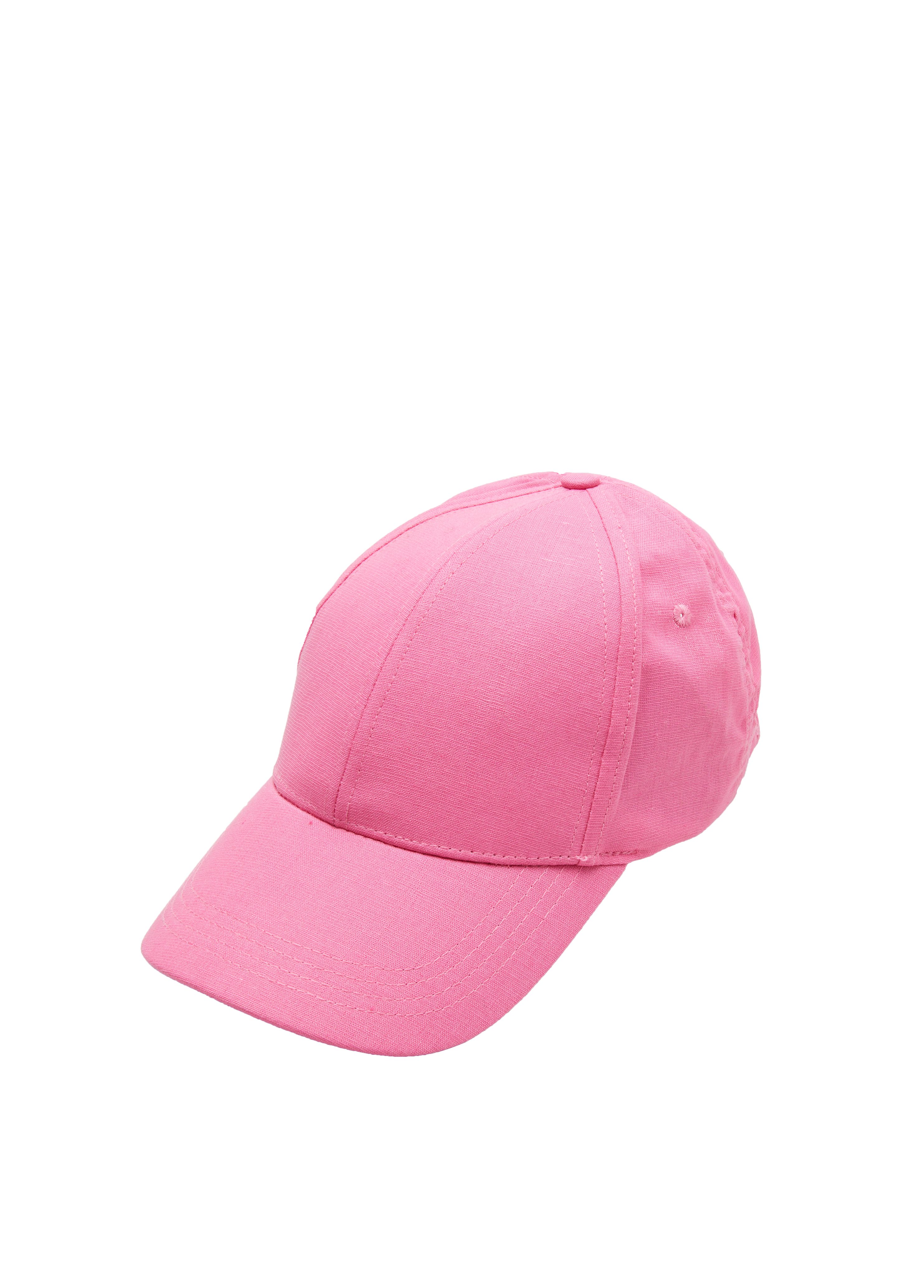 Leinenmix Schlapphut Kappe pink aus s.Oliver