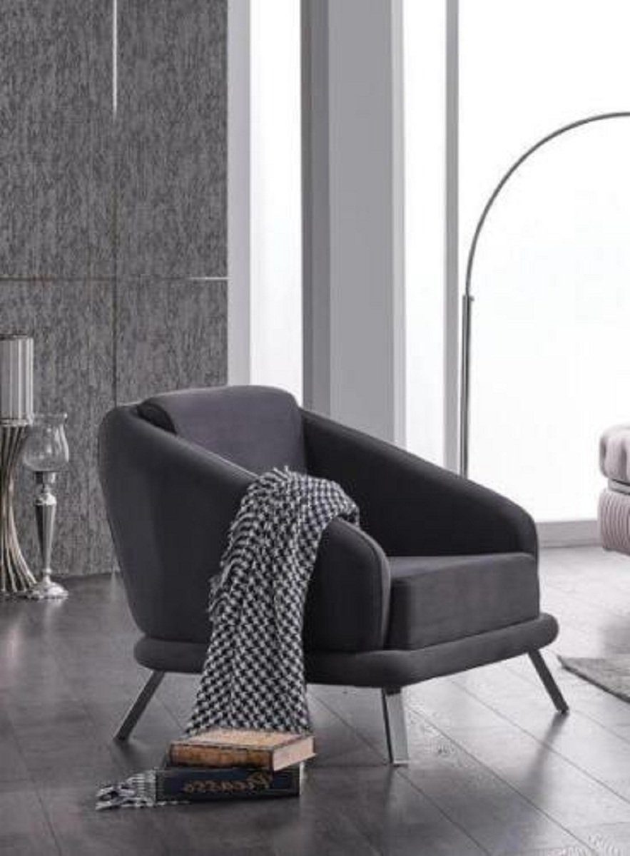 Sitzer Luxus 3 Sitzer, Wohnzimmer Sessel + Sofa Sofagarnitur JVmoebel Wohnzimmer-Set Set 3+1 in Made (2-St., Dreisitzer Couch Europa Sessel),