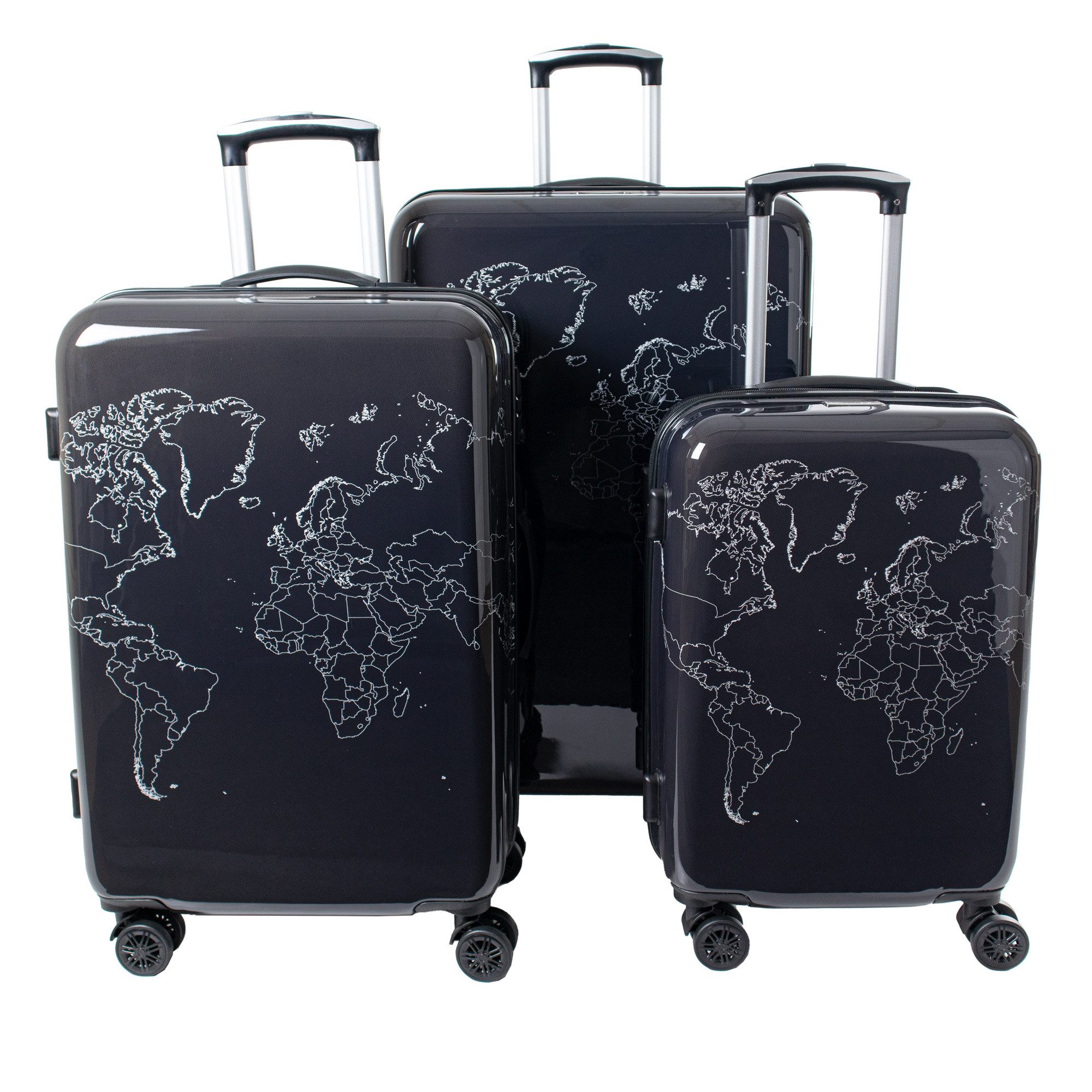Crosstravel Kofferset Voyage, 4 Rollen, (3 günstig online kaufen