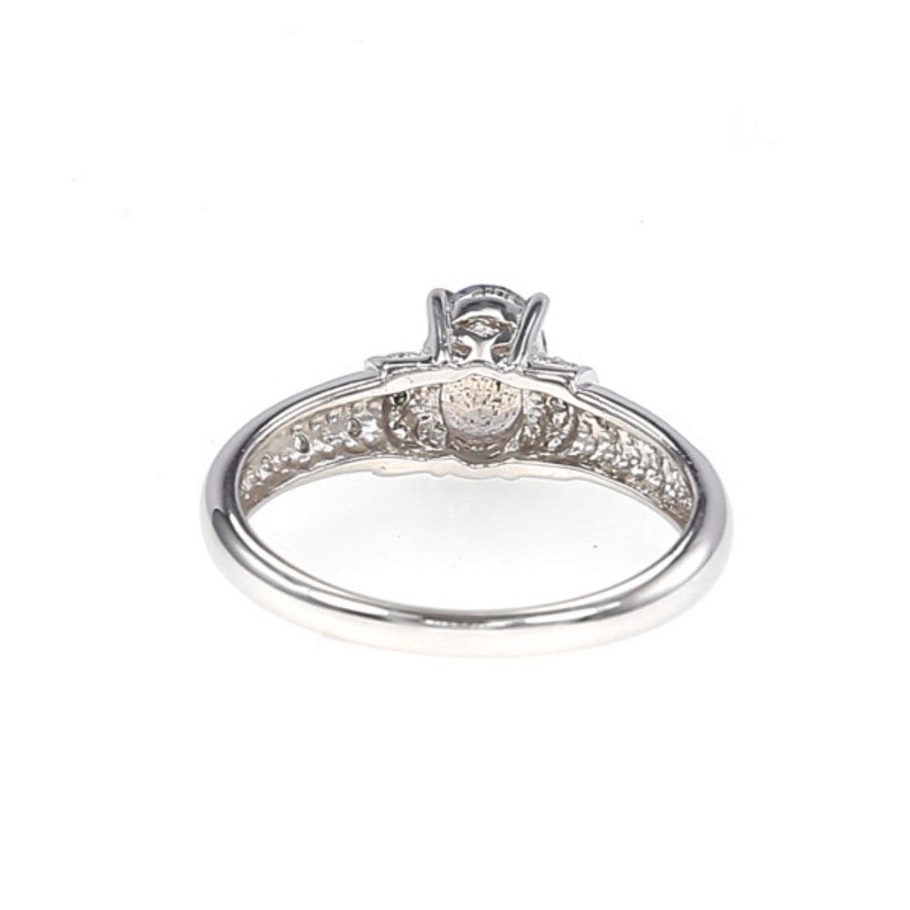 Cavill Silberring Cavill Spektrolith 0,57 ct Oval Silberschmuck mit Topasen (1-tlg)