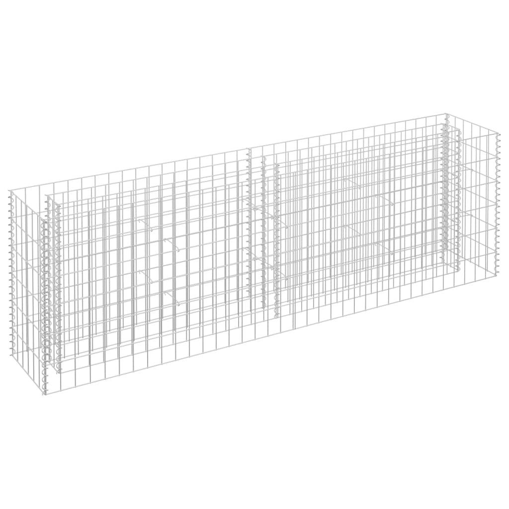 DOTMALL Hochbeet Габионы-Hochbeet Verzinkter Stahl 180×30×60 cm