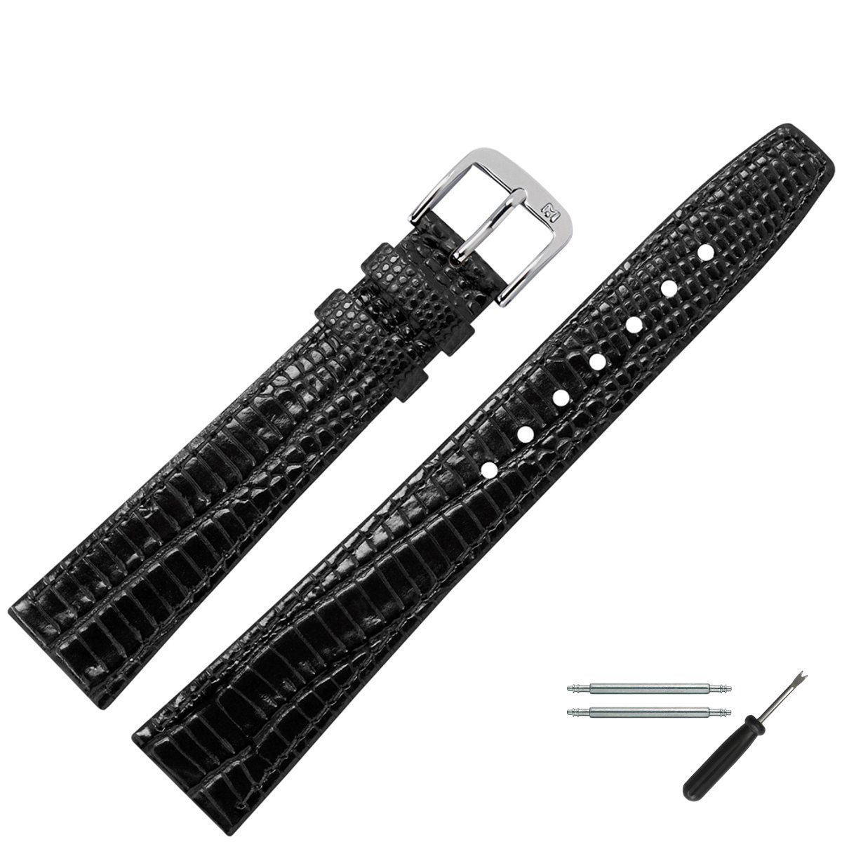 MARBURGER Uhrenarmband 18mm Leder Eidechse (Iguana) Prägung günstig online kaufen