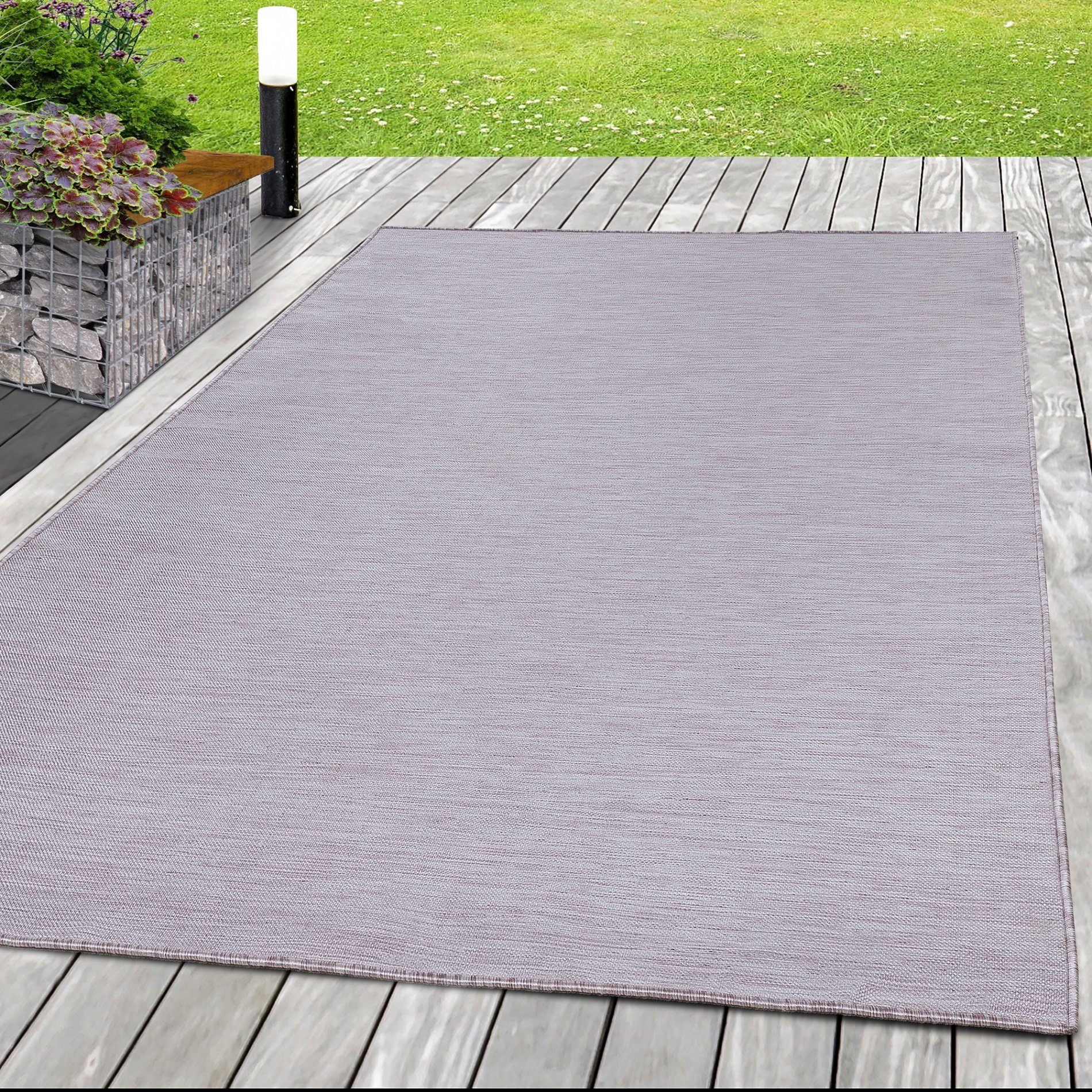 SIMPEX24 Outdoorteppich Unicolor - Einfarbig, Läufer, günstig online kaufen