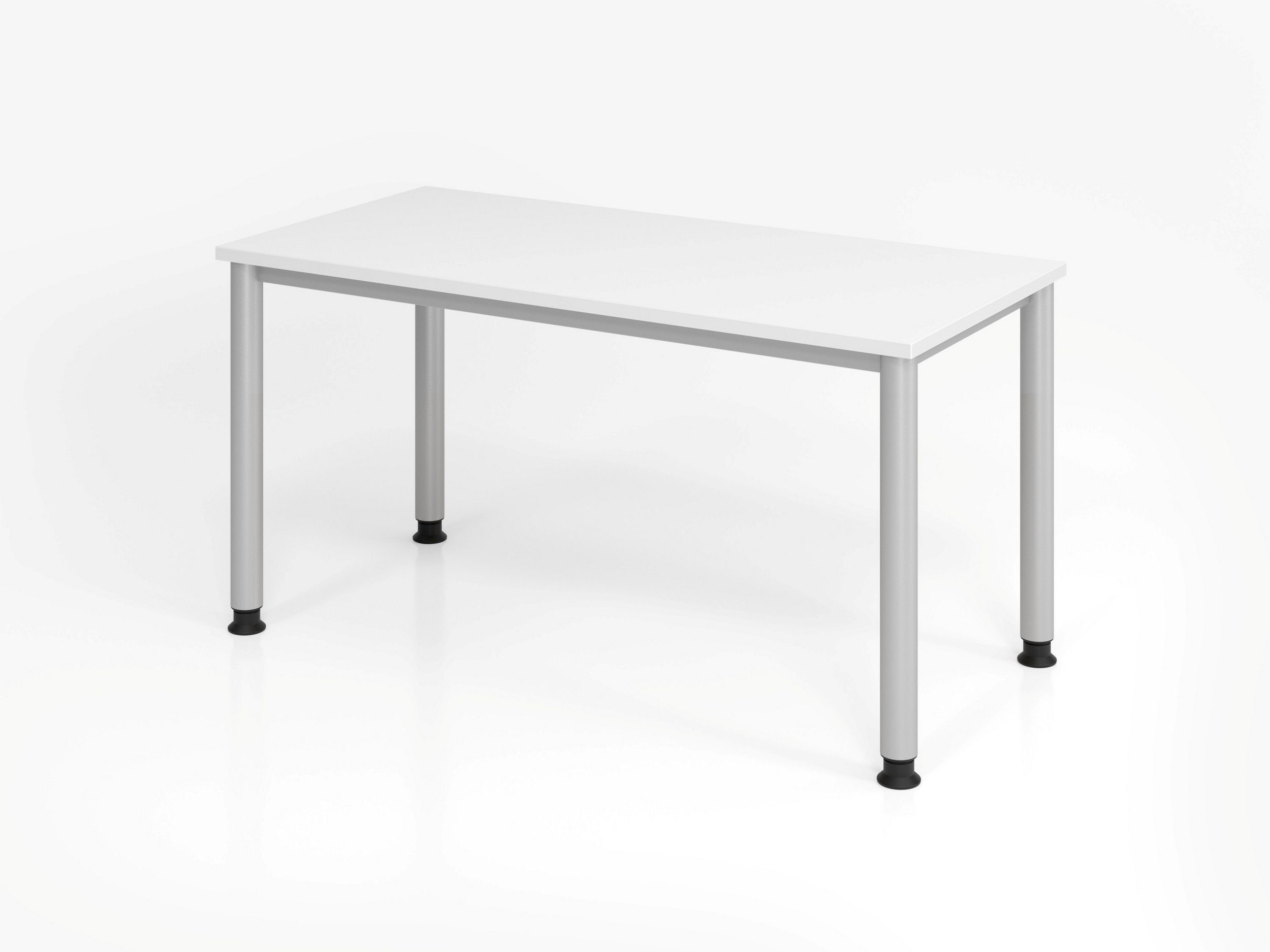 bümö Schreibtisch Schreibtisch Serie-H cm Rechteck: 120 67,2 Weiß (Mini), Dekor: - x