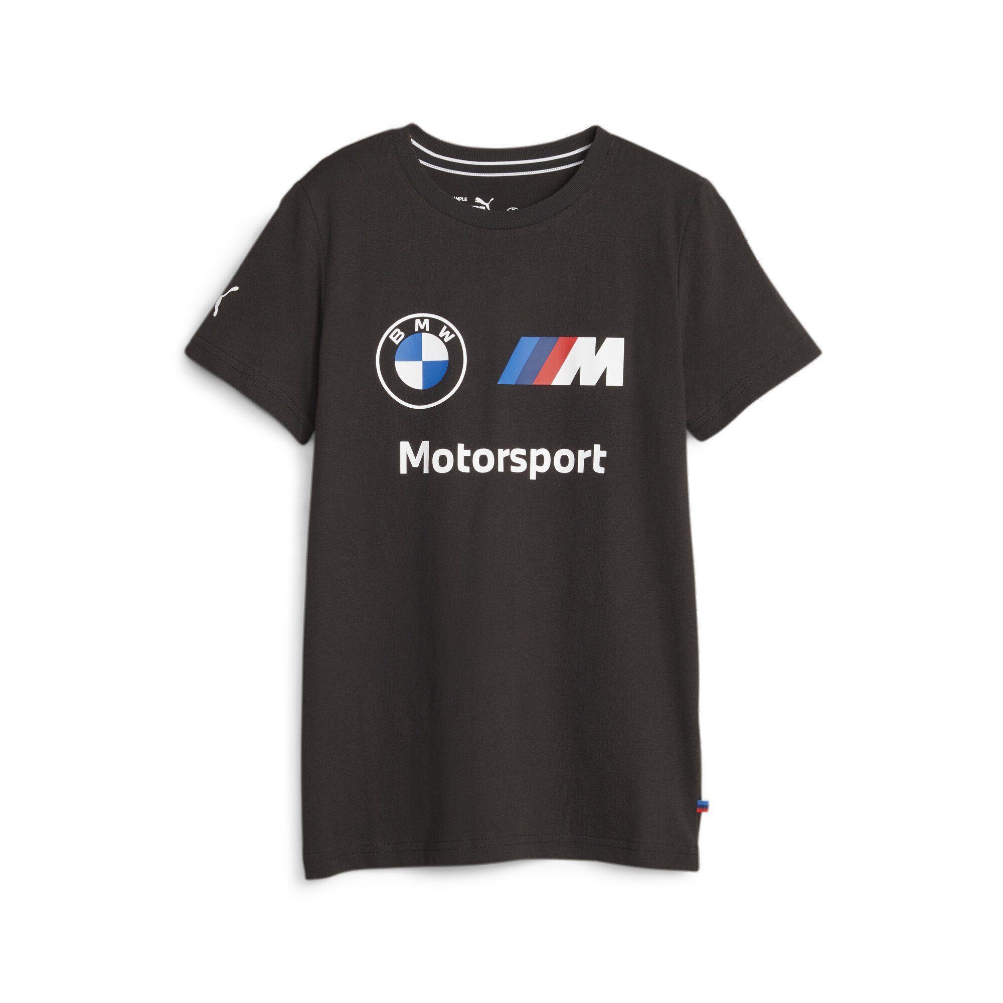 T-Shirt M Logo PUMA Black T-Shirt Essentials BMW Jugendliche Motorsport