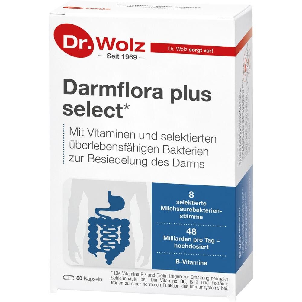 Dr. Wolz Zell DARMFLORA plus select Kapseln Kapseln, 80 St.