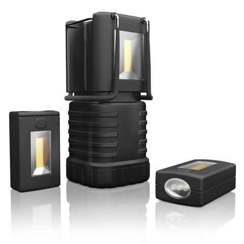 Brandson LED Taschenlampe, Campinglampe mit 2 abnehmbaren Taschenlampen, Laterne