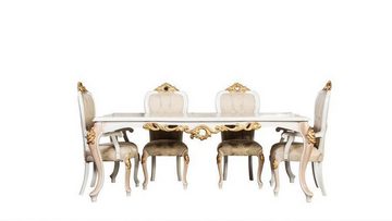 JVmoebel Stuhl Stühle Wohnzimmer Esszimmer Lehnstuhl Polsterstuhl mit Armlehne Luxus, Made In Europe
