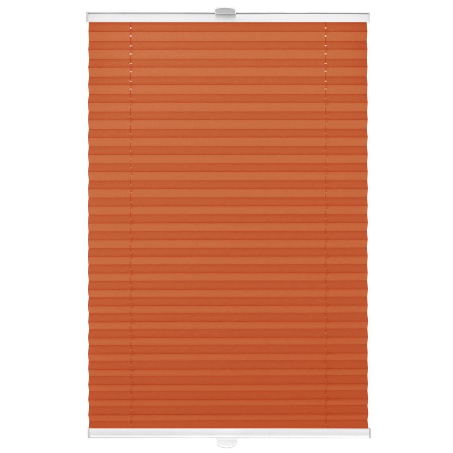 DomDeco Plissee 45x100 cm Orange, ohne Bohren, Klemmfix, Sicht- und Sonnens günstig online kaufen