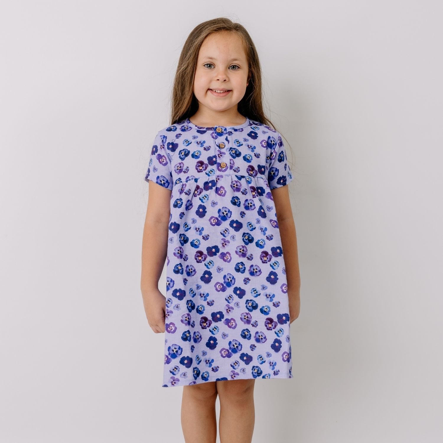 Walkiddy Sommerkleid Walkiddy Veilchen Kinder Bio Baumwolle GOTS Lila - Bio Baumwolle,GOTS, Kinderbekleidung,nachhaltige Klamotten,Shorts