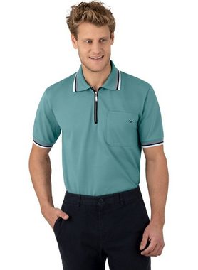 Trigema Poloshirt TRIGEMA Poloshirt mit Reißverschluss (1-tlg)