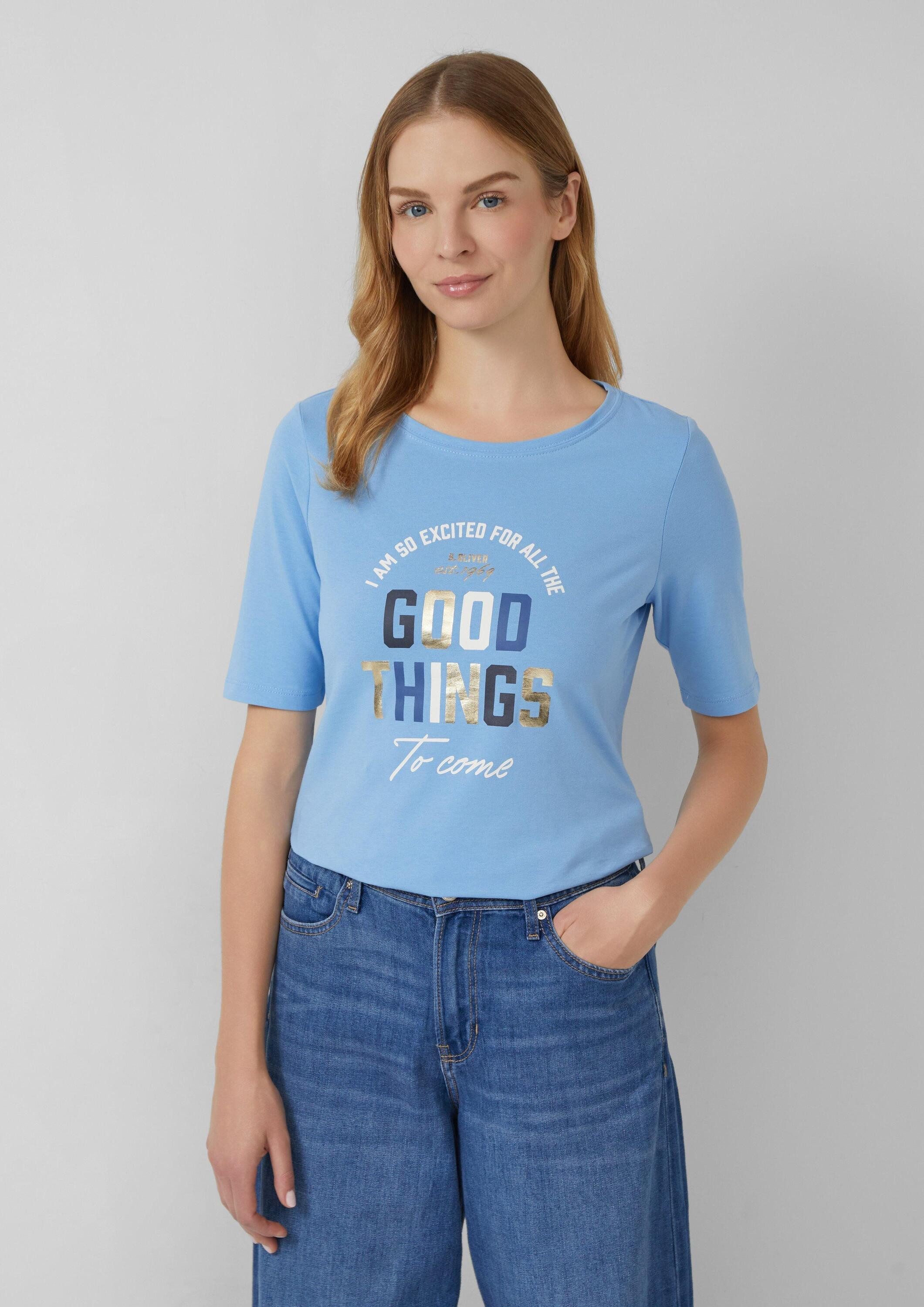 s.Oliver Kurzarmshirt T-Shirt T-Shirt im Slim günstig online kaufen