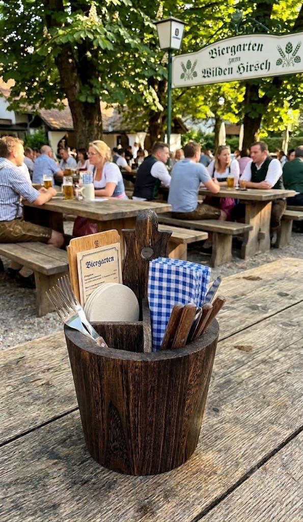 Sendez Besteckkorb Besteckbehälter mit drei Kammern Besteckfass Besteckkasten, Holz