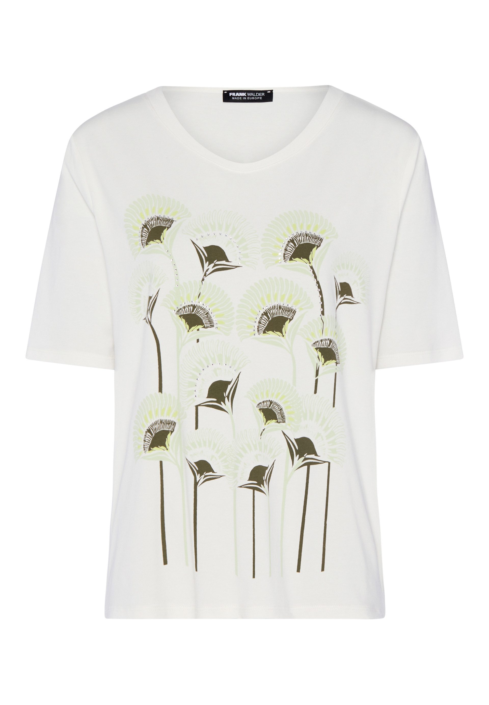 FRANK WALDER T-Shirt mit floralem Print günstig online kaufen