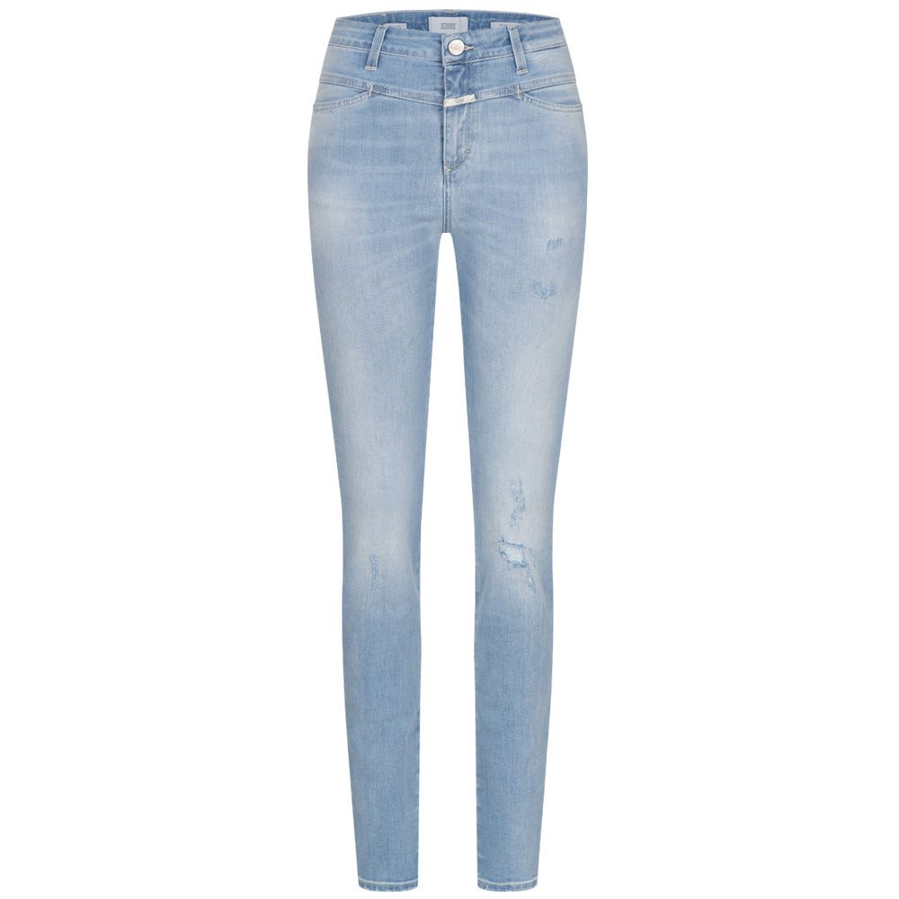 CLOSED Skinny-fit-Jeans CLOSED Jeans SKINNY PUSHER LONG High Waist - Blau