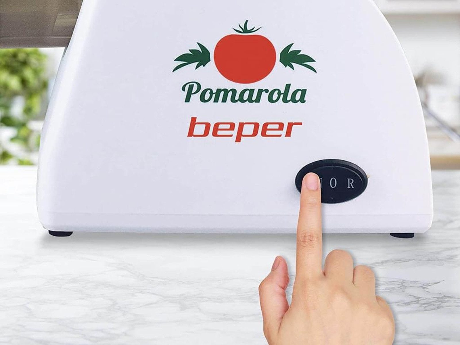 Beper Gemüsepresse elektrische Tomaten Saftpresse Tomatenpresse Entsafter Tomatensauce, 300 Watt – Bild 5 von 5