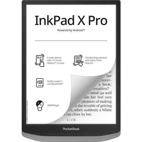 PocketBook InkPad X Pro E-Book (10,3", 32 GB, inklusive Wacom Stylus und Schutzhülle mit Sleep-Cover-Funktion)
