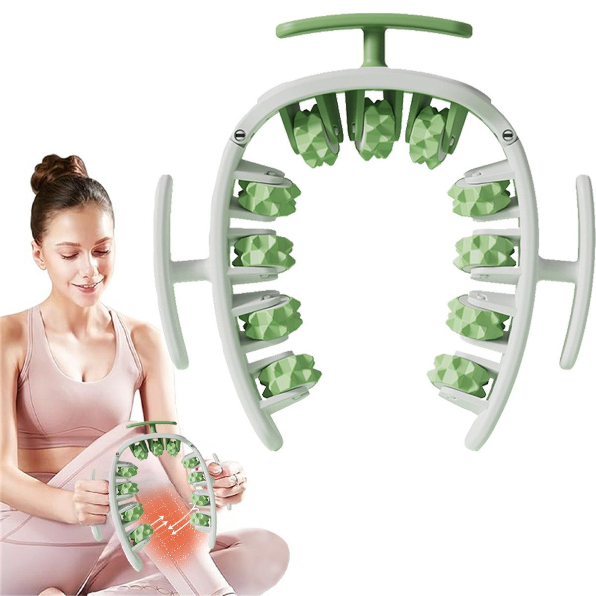 MOPUEA Massagegerät Massagegerät Beinmassagegerät Multifunktionales Verstellbar Abnehmbar