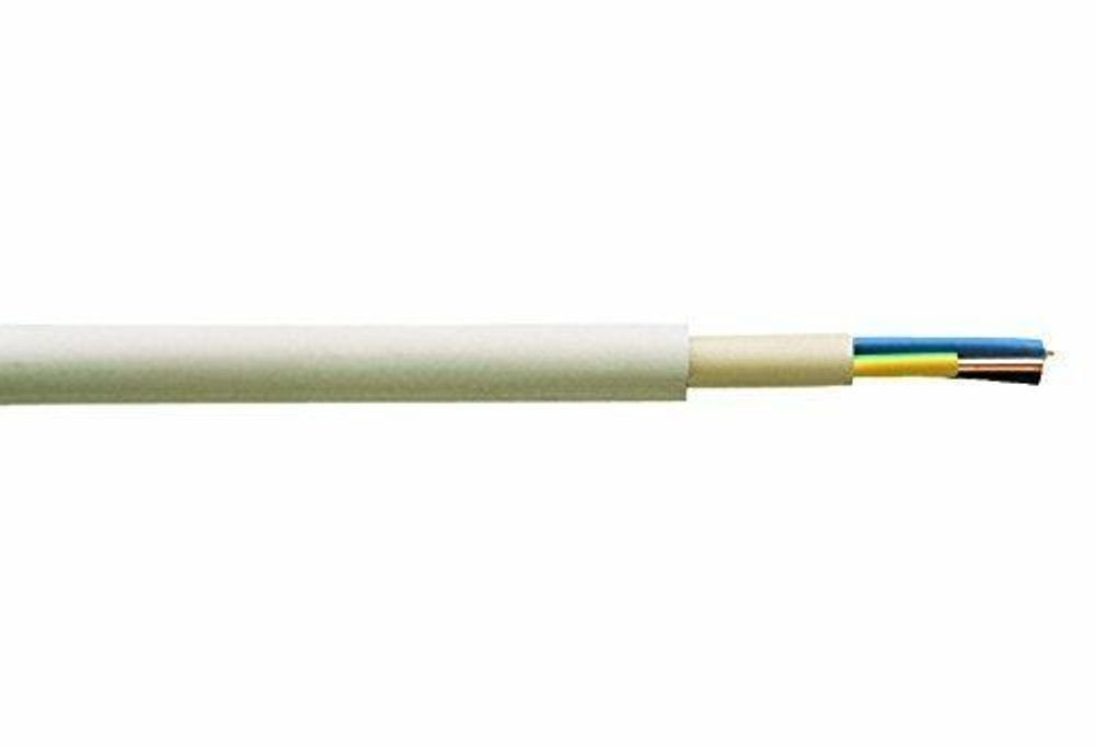 maxgo® Mantelleitung Installationsleitung NYM-J 3G1,5 3x1,5 PVC grau 5m Elektro-Kabel, (500 cm), 5m