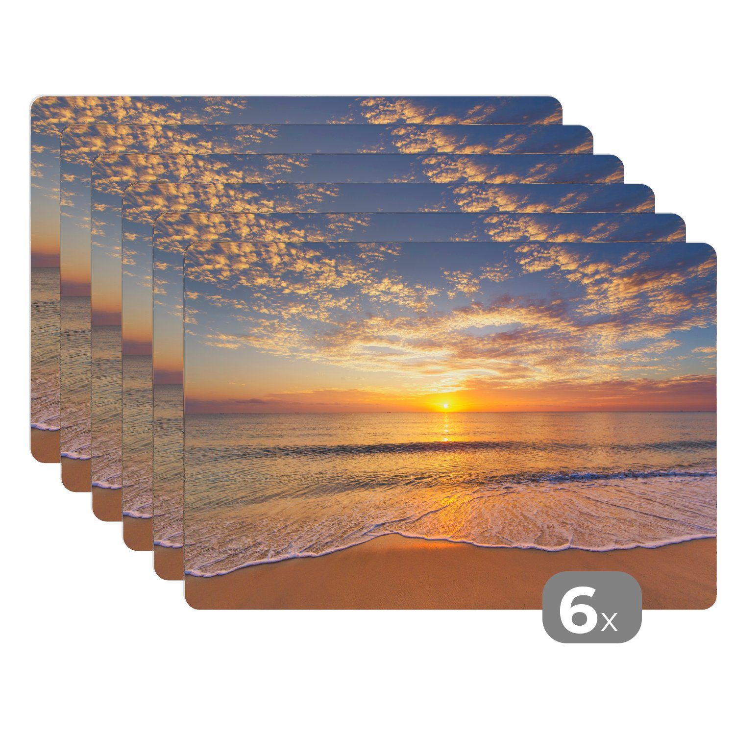MuchoWow Platzset Strand - Sonnenuntergang - günstig online kaufen