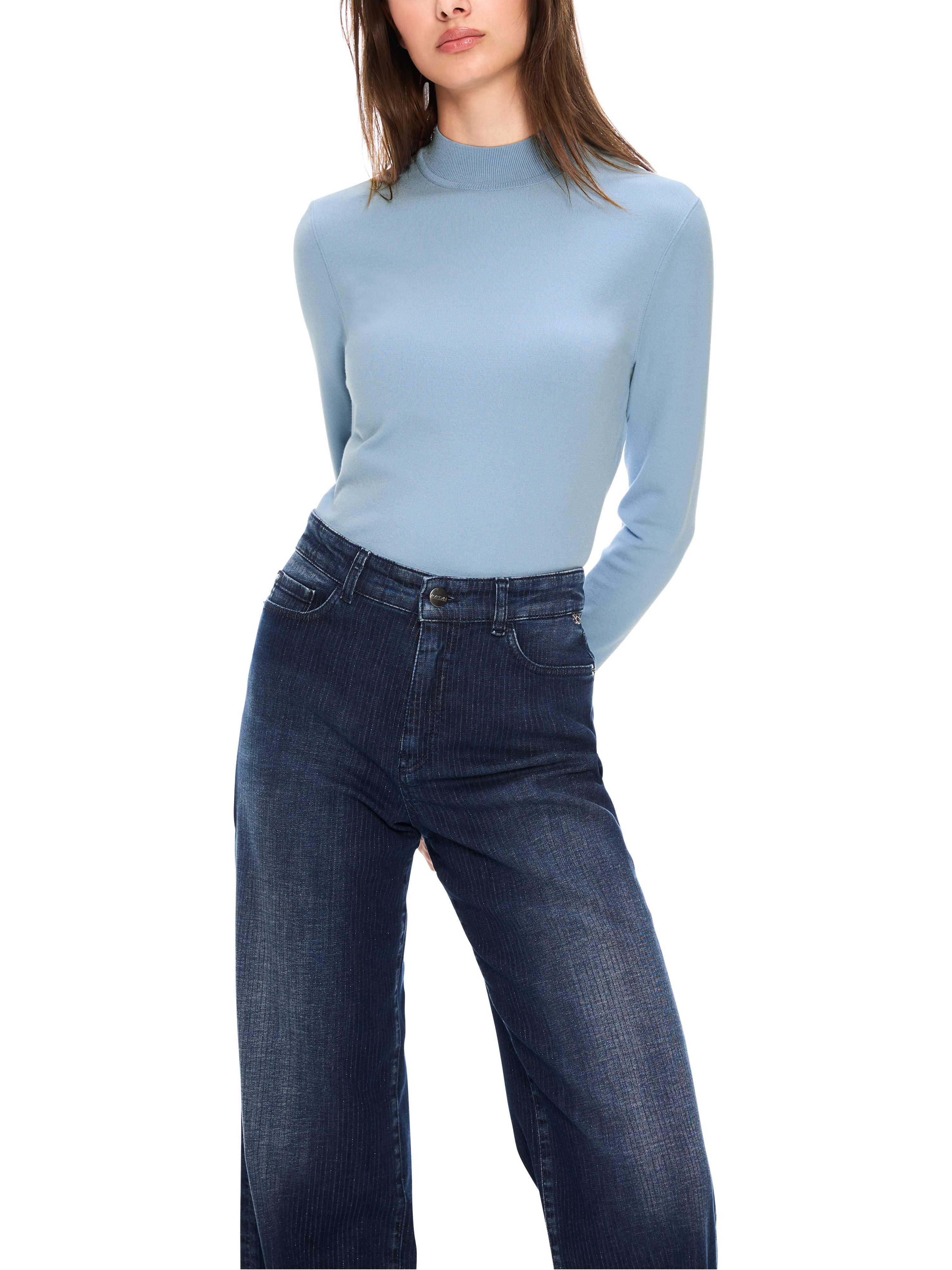 Marc Cain Stehkragenpullover In Deutschland gestrickter Pullover günstig online kaufen