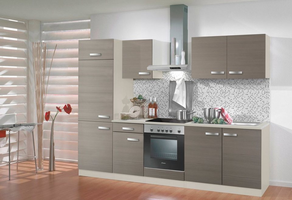 OPTIFIT Küchenzeile Vigo, mit E-Geräten, Breite 270 cm, Mit 28 mm starker  Arbeitsplatte