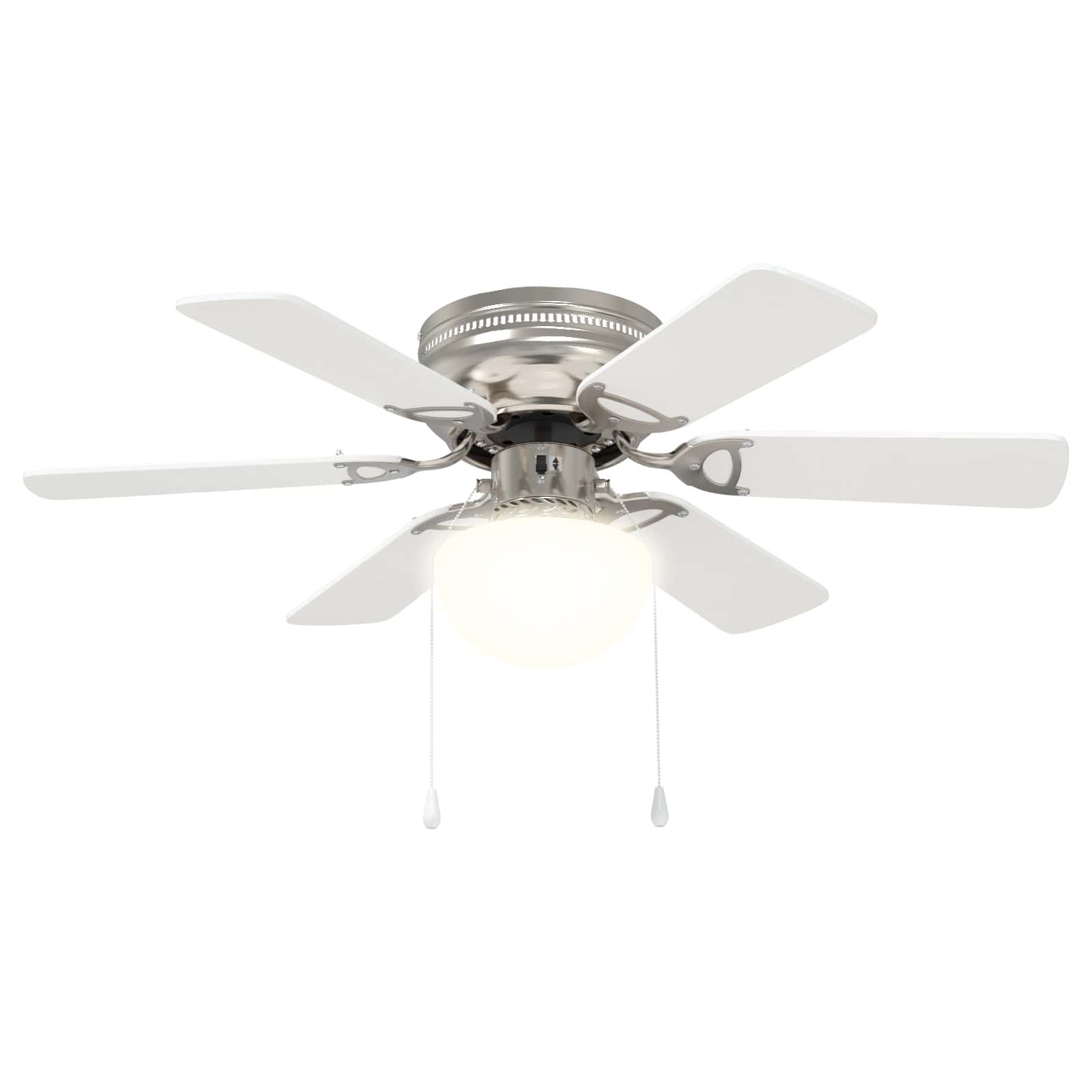 vidaXL Deckenventilator Deckenventilator mit Licht Ø 82 cm Weiß