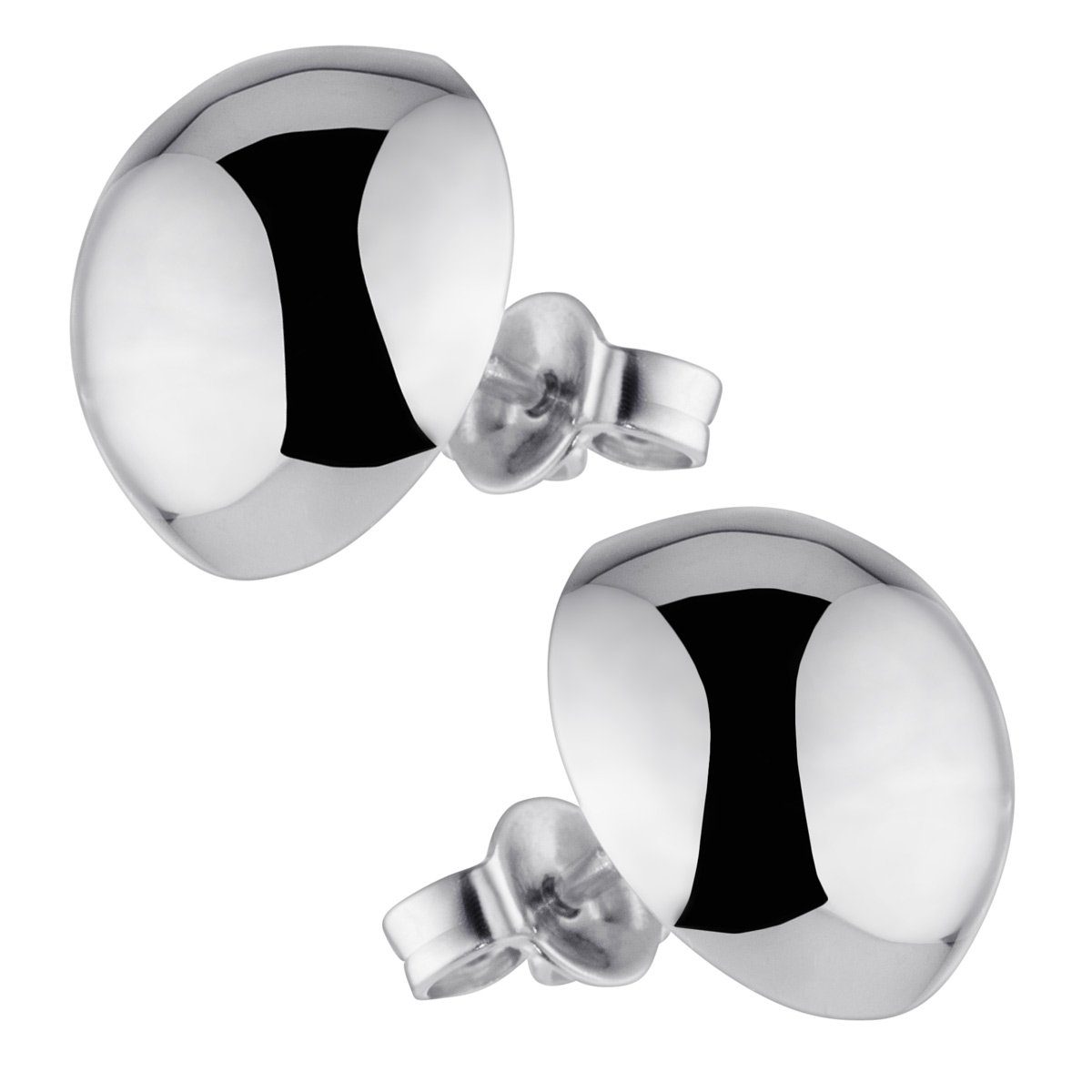 Materia Paar Ohrstecker Damen Silber Halbkugel Rund Ø12mm SO-19, 925 Sterli günstig online kaufen