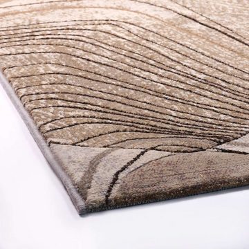 Teppich Kurzflorteppich Argo 63763 kreise, TaraCarpet, rechteckig, Höhe: 14 mm, moderner Vintage Kreise b Wohnzimmer Esszimmer Schlafzimmer 120x170 cm