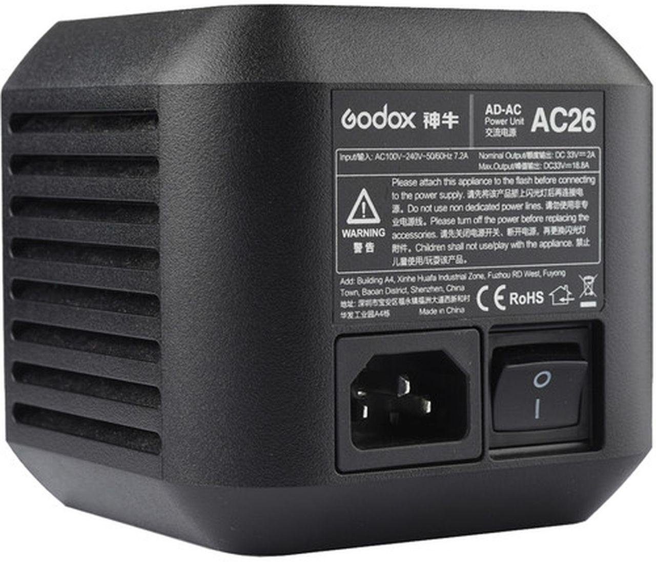 Blitzgerät AD600 für Pro AC26 AC-Adapter Godox