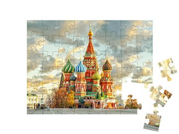 puzzleYOU Puzzle Basilius-Kathedrale, Roter Platz, Moskau, Russland, 48 Puzzleteile, puzzleYOU-Kollektionen Städte, Kirchen, 500 Teile, 2000 Teile