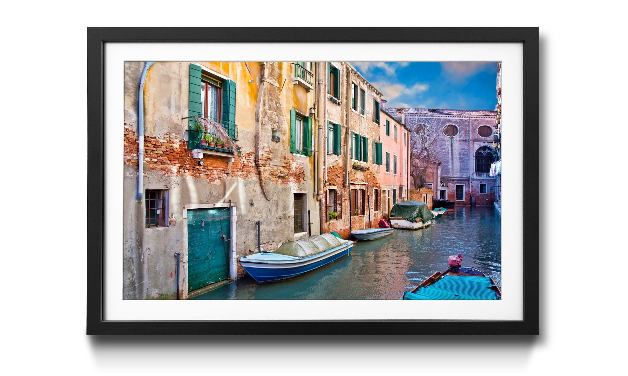 WandbilderXXL Bild mit Rahmen Beautiful Venice, Venedig, Wandbild, in 4 Größen erhältlich