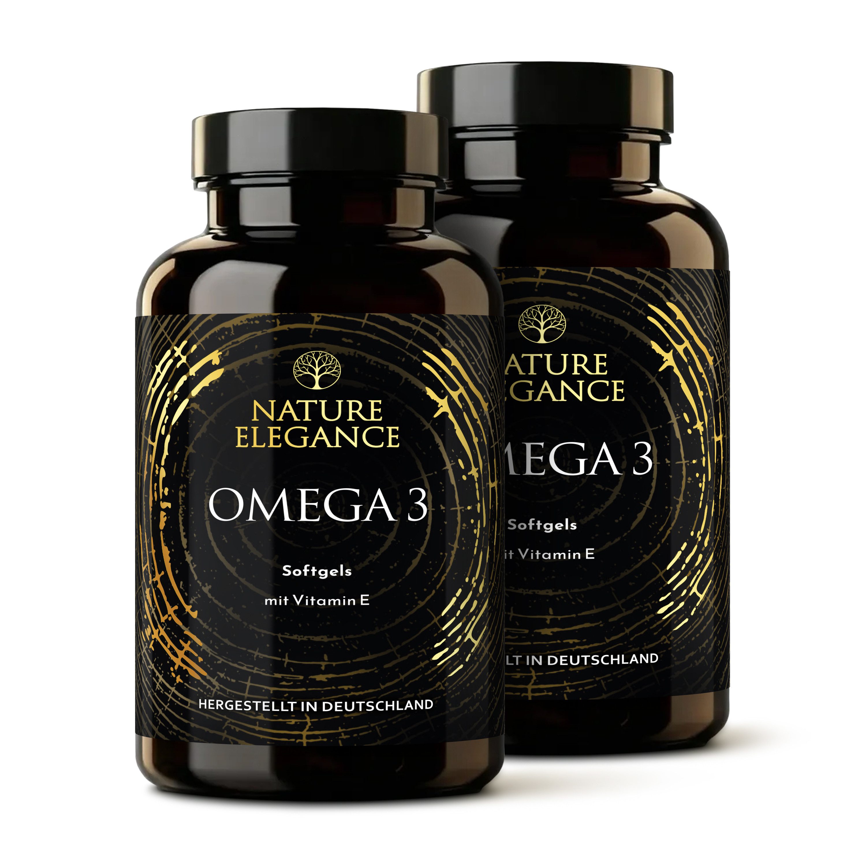 NEOLYMP Omega 3 Kapseln Hochdosiert mit Vitamin E - 120 Softgels mit 2000mg Kapseln, 2000mg Fischöl Kapseln pro Tagesdosis aus nachhaltigem Fischfang