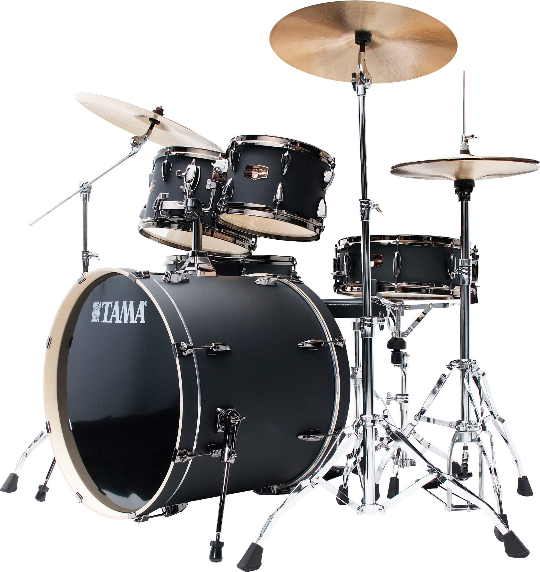 Tama Schlagzeug IP52H6WBN-BOB Imperialstar Drumkit Blacked Out Black,Einsteiger-Schlagzeug-Set mit allem Drum & Dran!, 5-St., inkluisve Hardware und Becken, inklusive Hardware und Becken