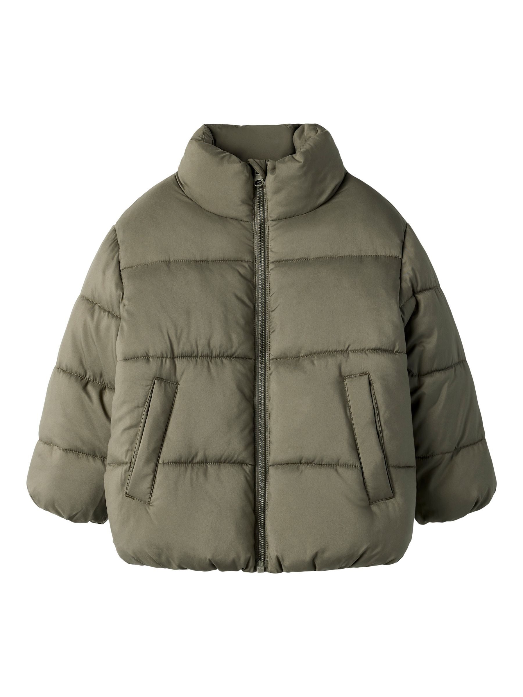 Name It Kurzjacke Stehkragen Reflexdetails Elastikbündchen für Jungen (1-St) Recyceltes Material, Nachhaltigkeit, Wattierte Steppung