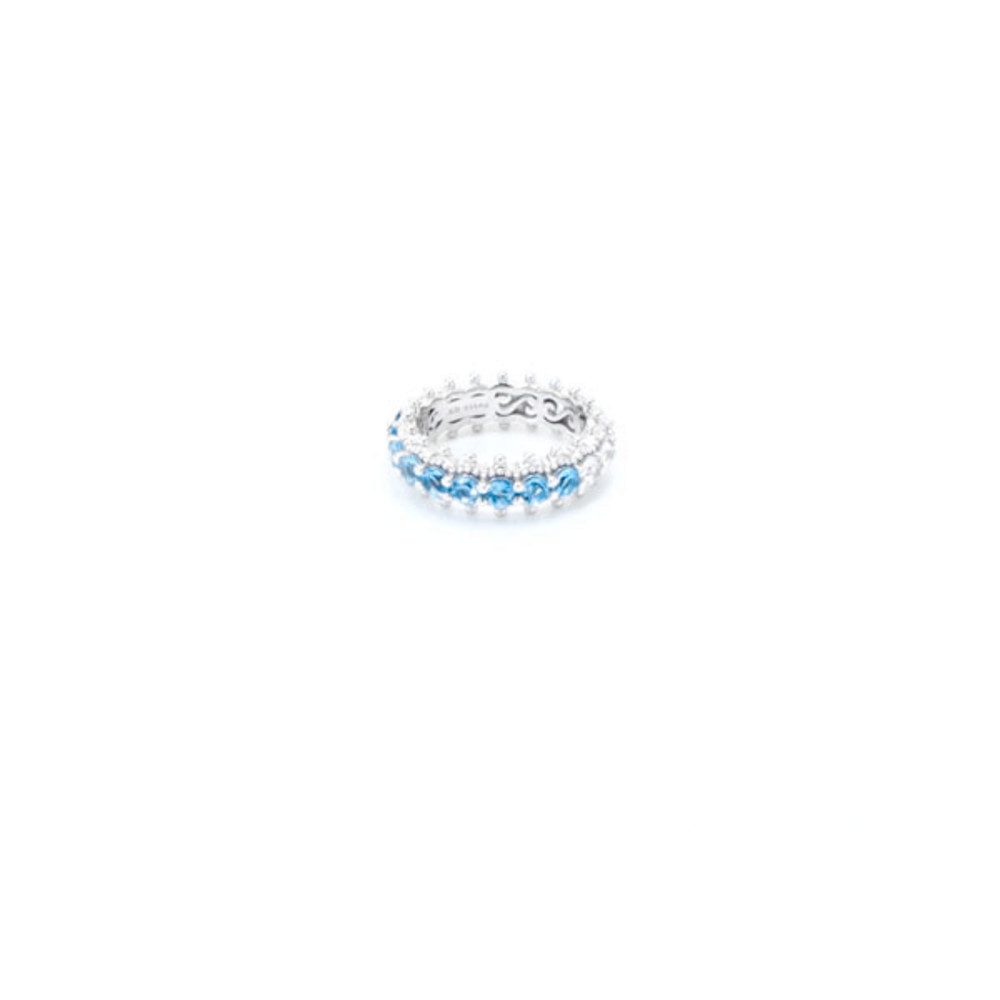 Cavill Silberring Schweizer Blautopas Zirkon Sterling günstig online kaufen