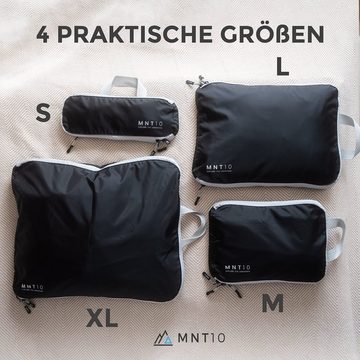 MNT10 Kofferorganizer Recycelte Packtaschen mit Kompression S, M, L, XL Koffer-Organizer