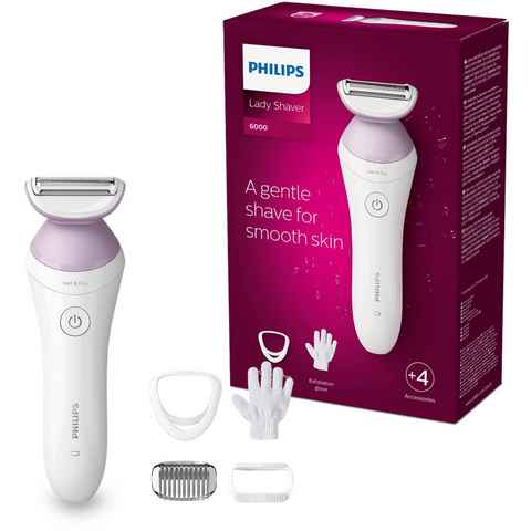 Philips Elektrokörperrasierer SatinShave Prestige BRL136/00, Aufsätze: 3, nass oder trocken, inkl. Handschuh