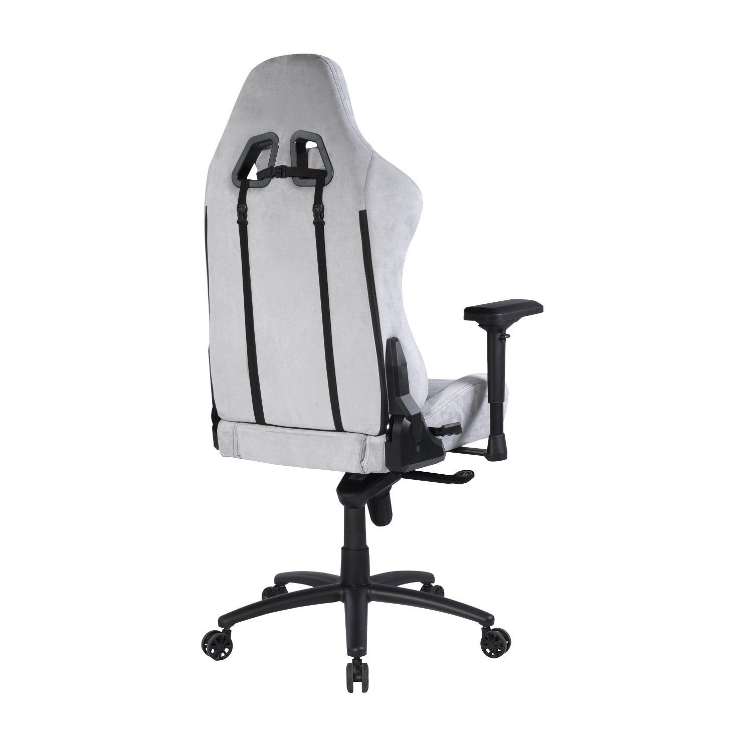 DELTACO Gaming-Stuhl DC440 Gaming-Stuhl Wildleder Rückenlehne (kein hohe Jahre hellgrau 5 5-Punkt ergonomisch Herstellergarantie inkl. Set)