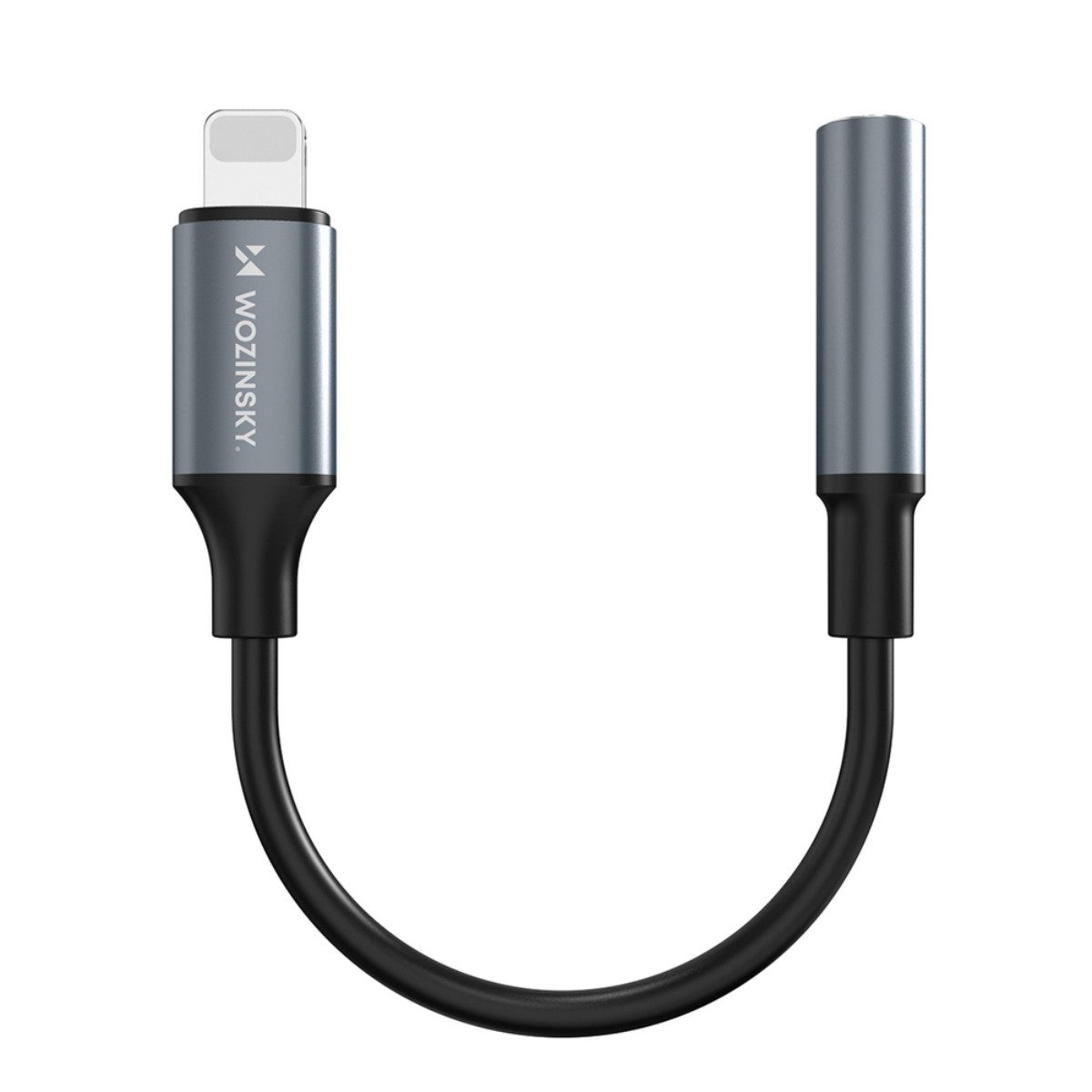 Wozinsky WALJ-01 Audio-Adapter Kompatibel mit iPhone (Kabel) zu 3,5-mm Klinke Buchse, Adapter für iPhone Anschluss auf 3,5-mm Klinke