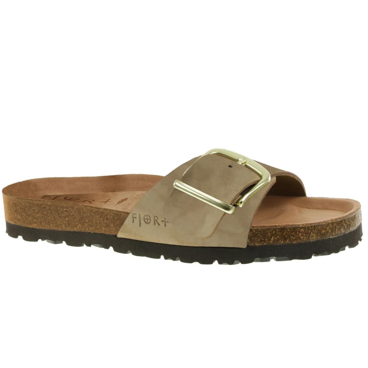 SUPERSOFT Supersoft FJORT weiche Leder Pantolette taupe EUR 38 Pantolette