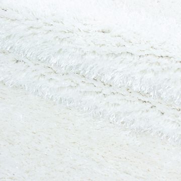 Teppich Unicolor - Einfarbig, Teppium, Rechteckig, Höhe: 50 mm, Teppich Wohnzimmer Shaggy Einfarbig Flauschig versch. Far. und größ.