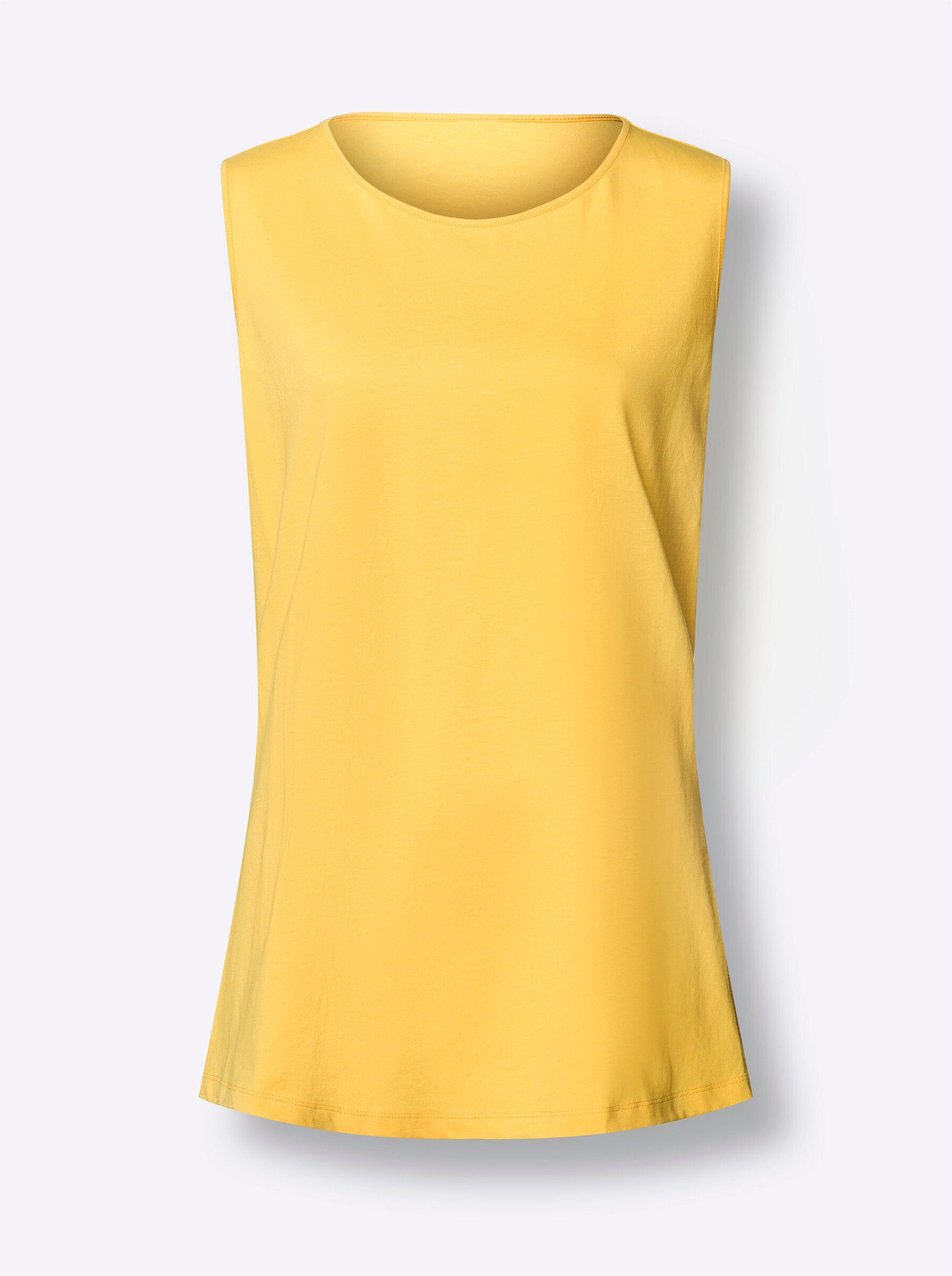 Sieh an! Shirttop Longtop Ärmellos