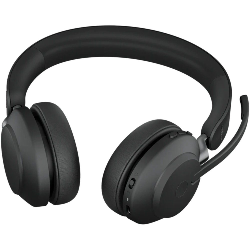 65 Stand black On-Ear-Kopfhörer Evolve2 MS - Headset Jabra - Stereo