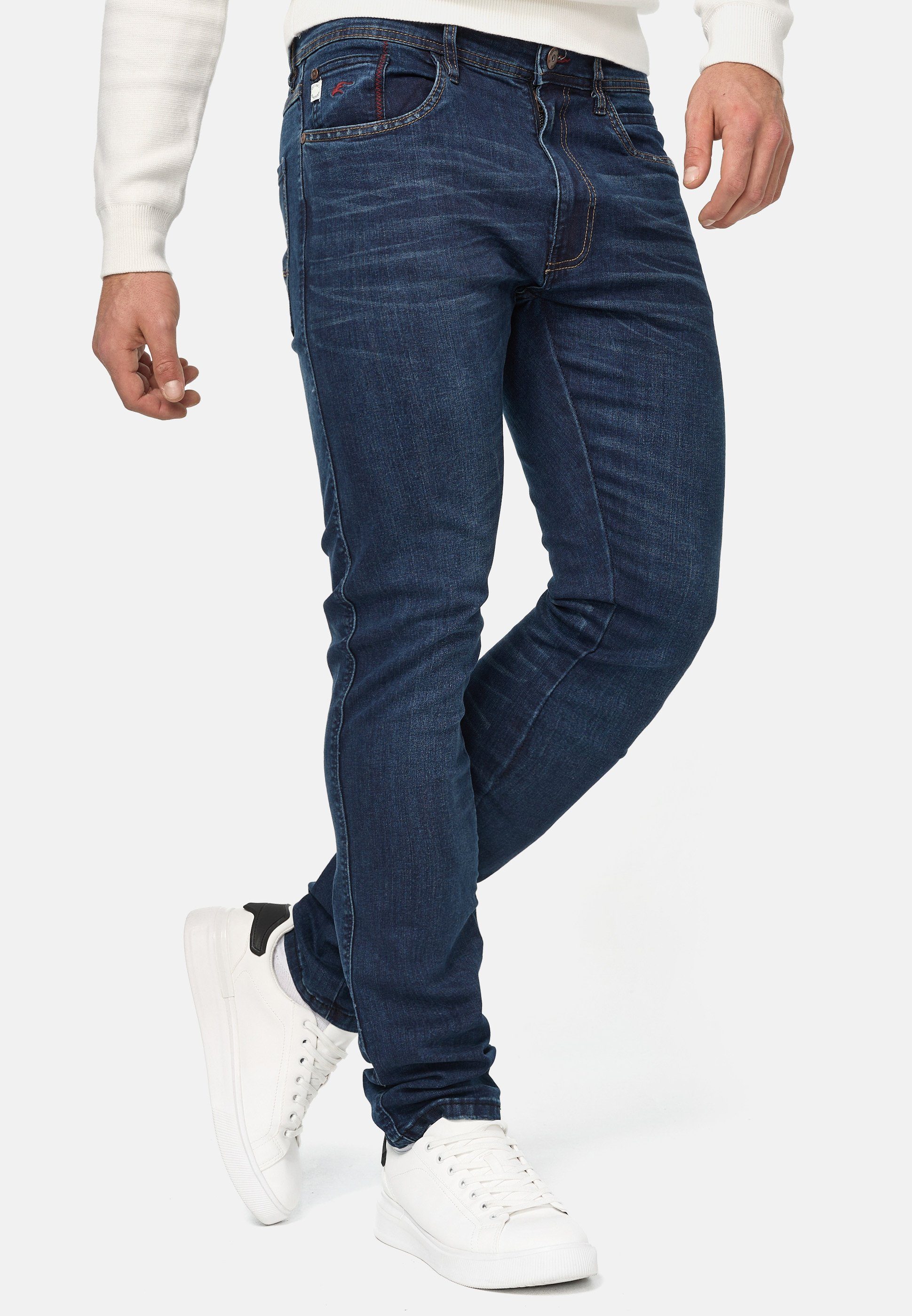 Indicode Regular-fit-Jeans Jake White Rinse