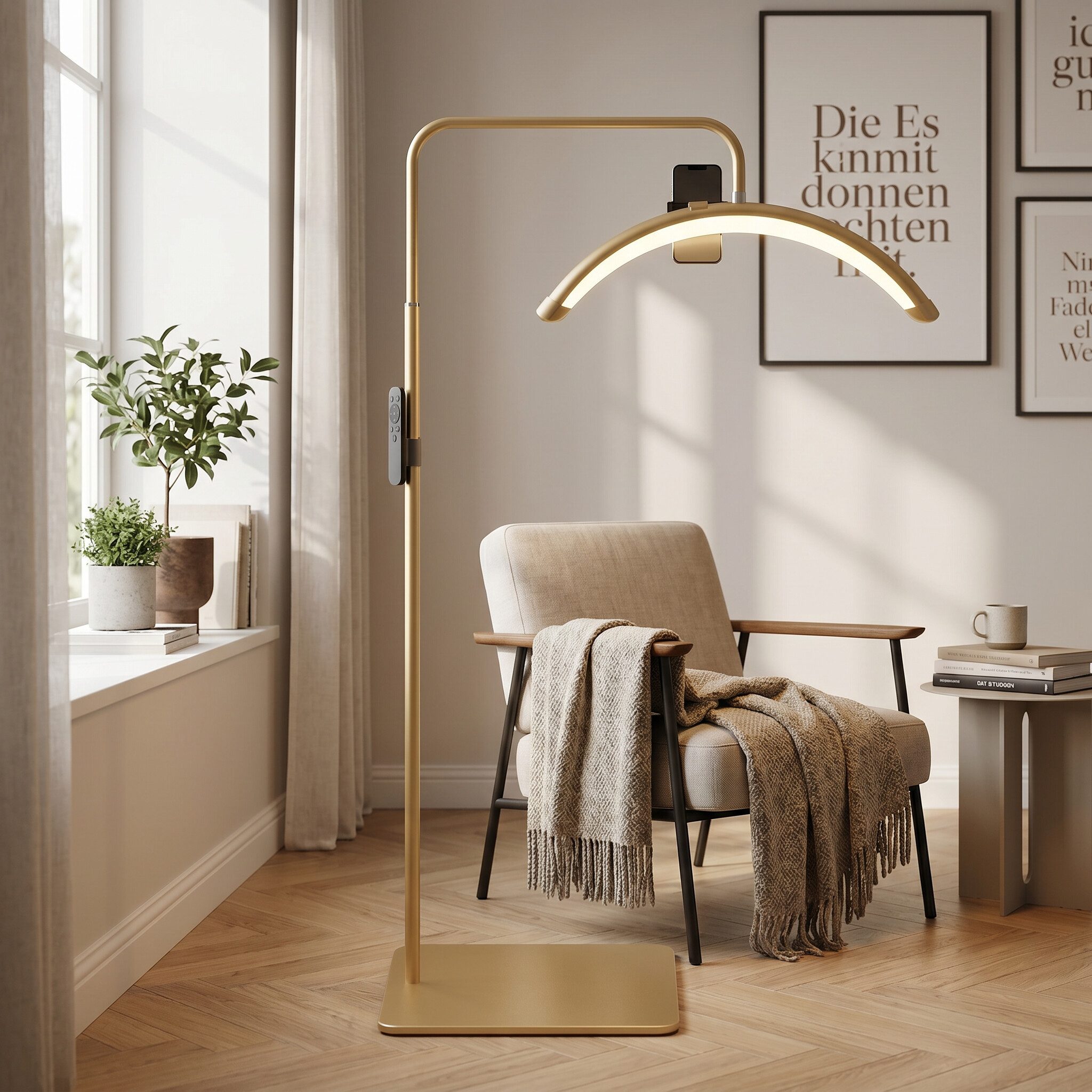 GARRYFIZH LED Pendelleuchte LED-Fülllicht, Nachttischlampe für Schönheitssalons, LED wechselbar, Einstellbare Helligkeit, inklusive 1,8 Meter hohem Lichtstativ