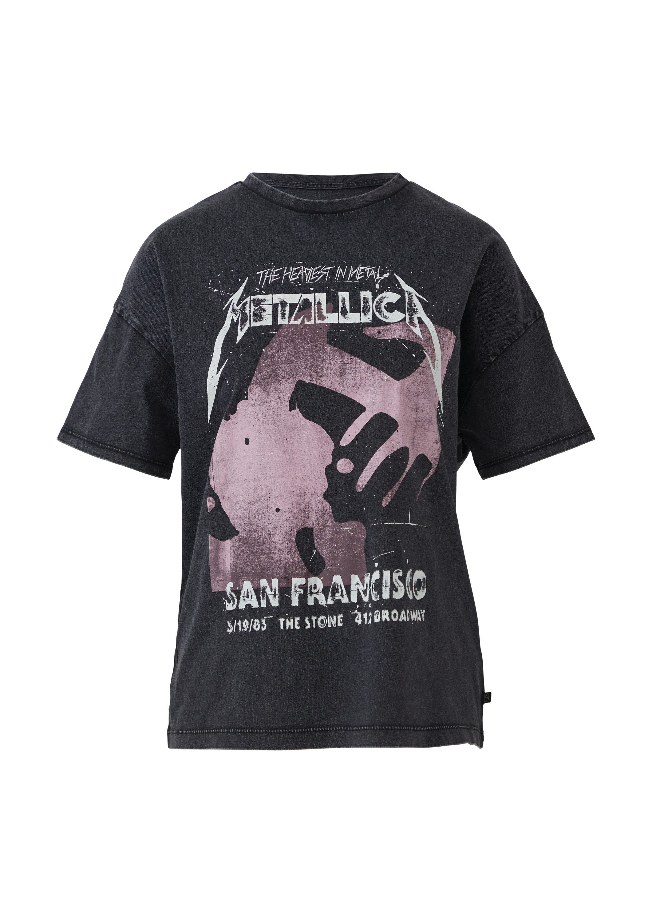 QS Kurzarmshirt T-Shirt Metallica® Band-Shirt mit günstig online kaufen