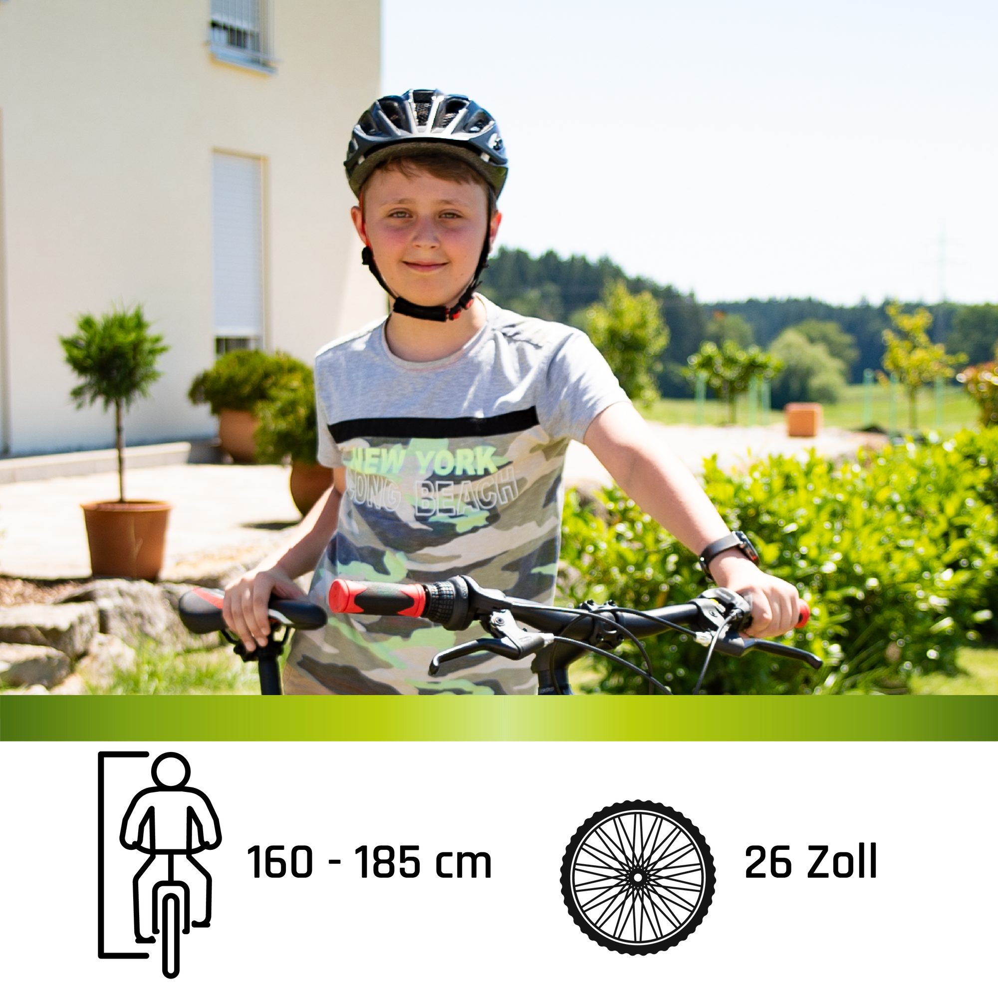Galano Mountainbike Path, 21 Gang, Kettenschaltung, Mountainbike Jugendfahrrad ab 160 cm Fahrrad MTB Hardtail